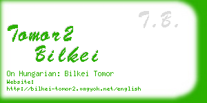 tomor2 bilkei business card